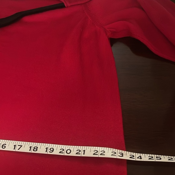 Eileen Fisher Cherry Red 100% Merino Wool Sweater Tunic Size XL - Picture 9 of 10